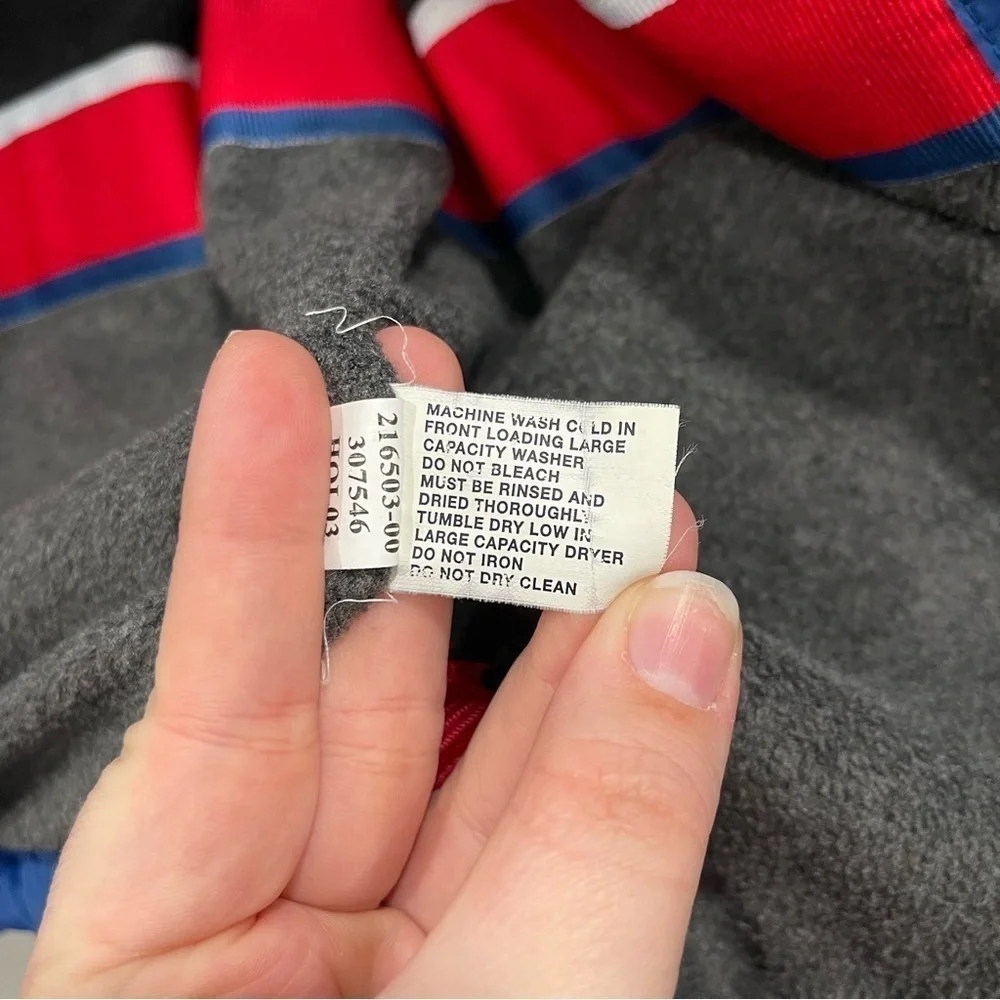 Gap Kids Tri Color Puffer Vest Jacket Blue Red White XL 12